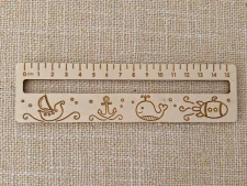 Pravítko dětské duhové království