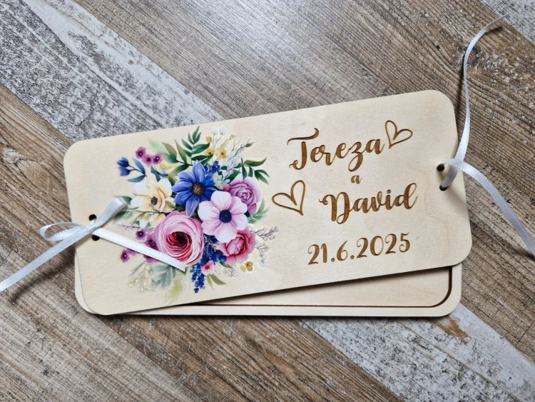 Svatební obálka kytky 1