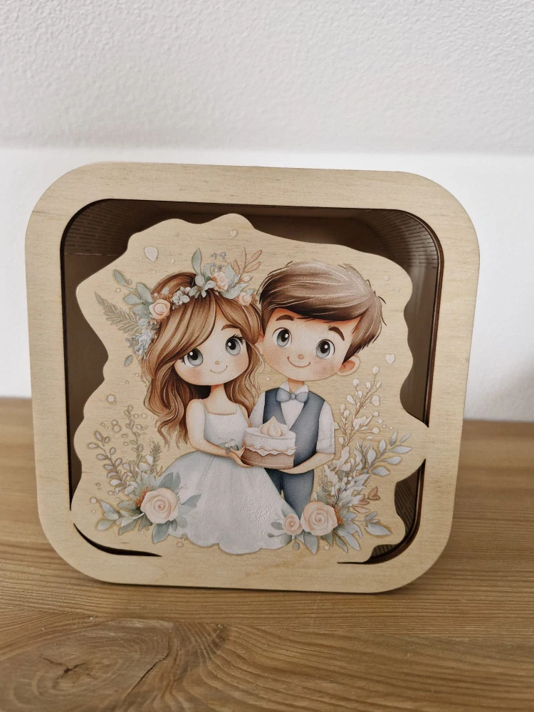 Pokladnička svatební "Nevěsta a ženich II"