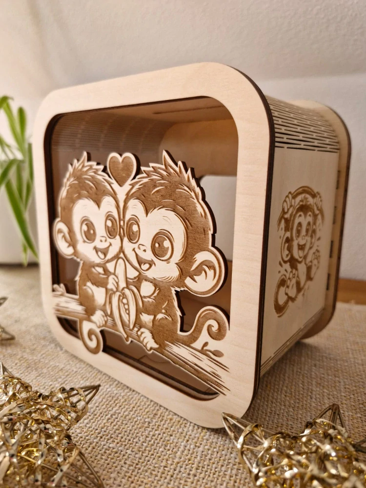 Pokladnička Dvě opičky