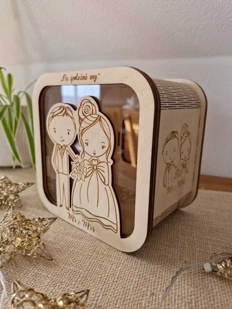 Pokladnička svatební ON+ONA