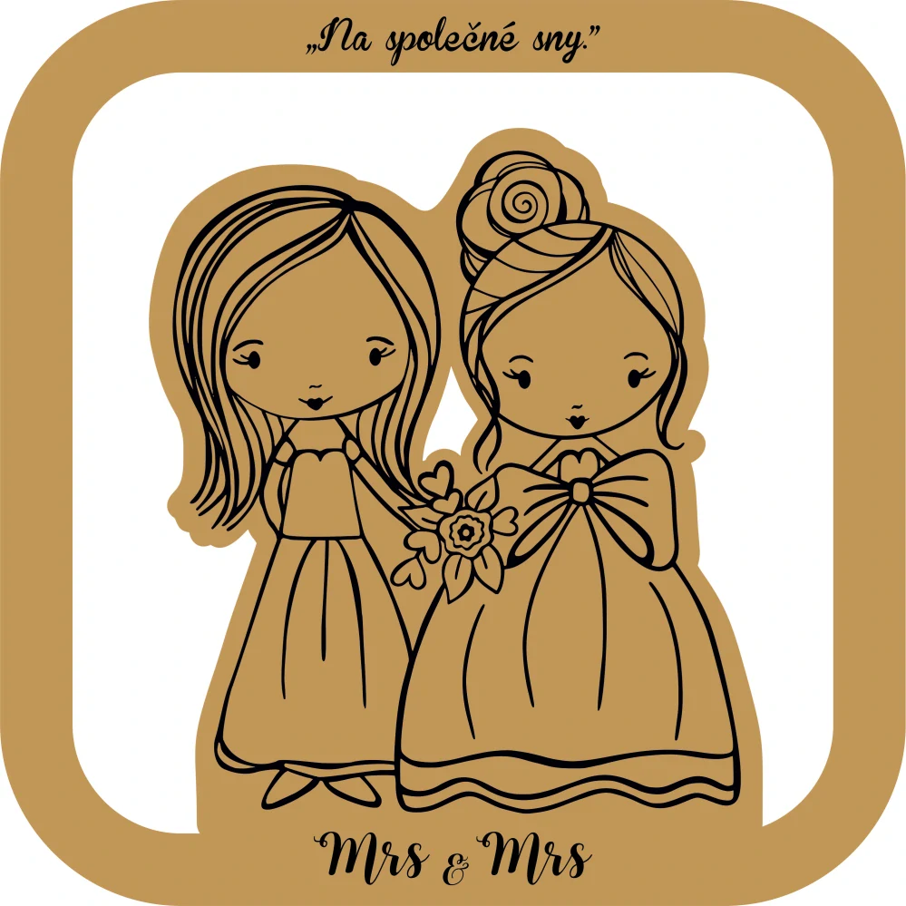 Pokladnička svatební ONA+ONA