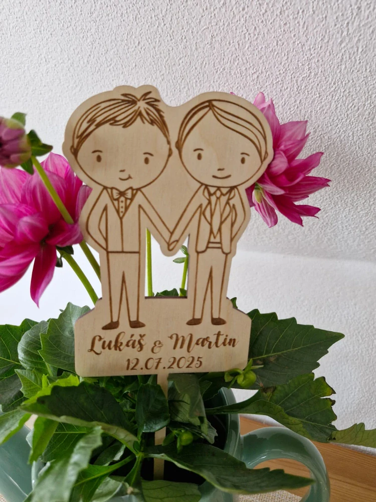 Dřevěný zápich ON+ON