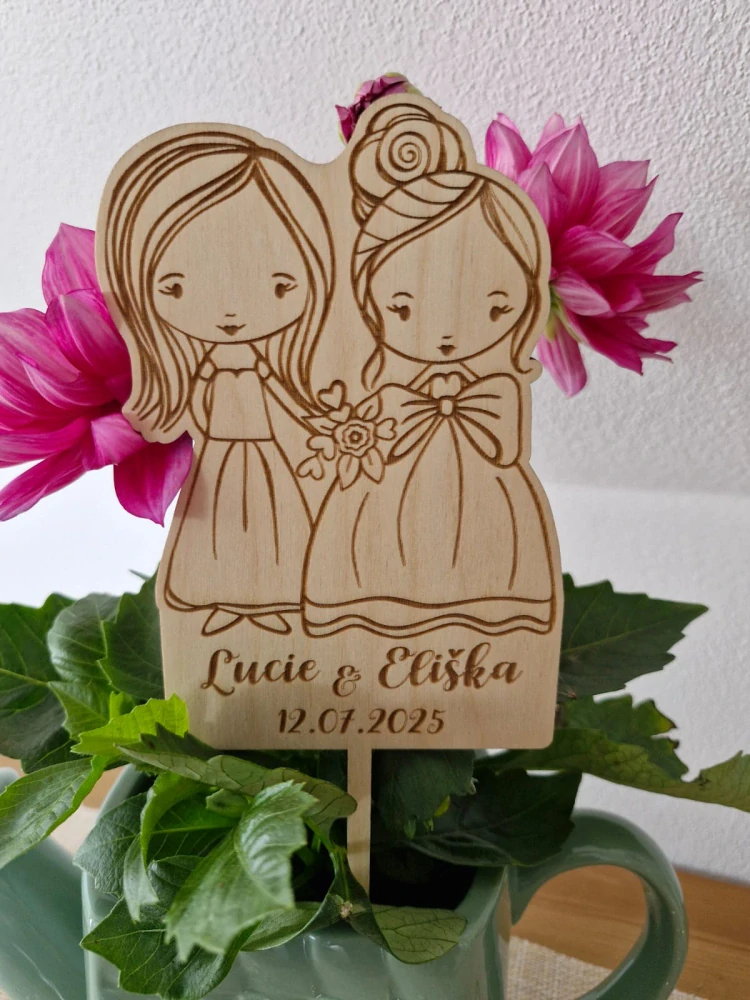 Dřevěný zápich ONA+ONA