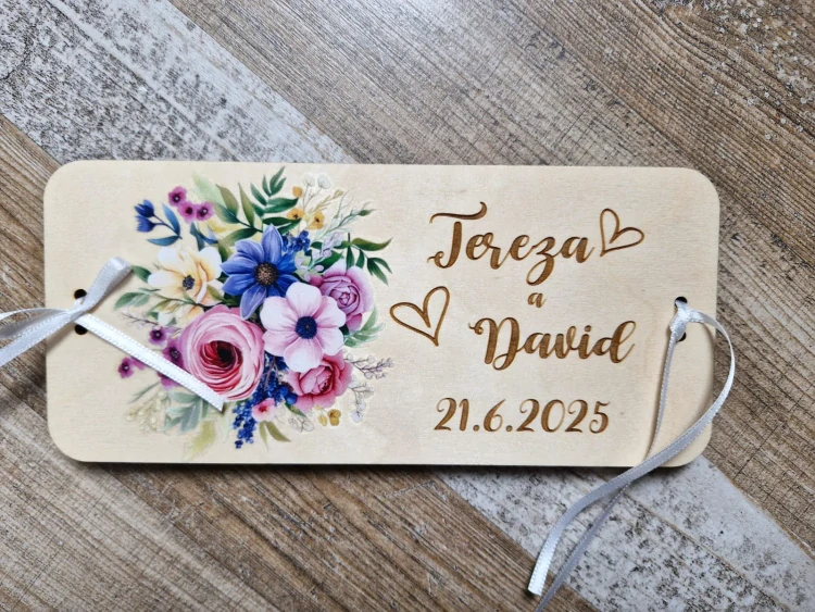 Svatební obálka kytky 1