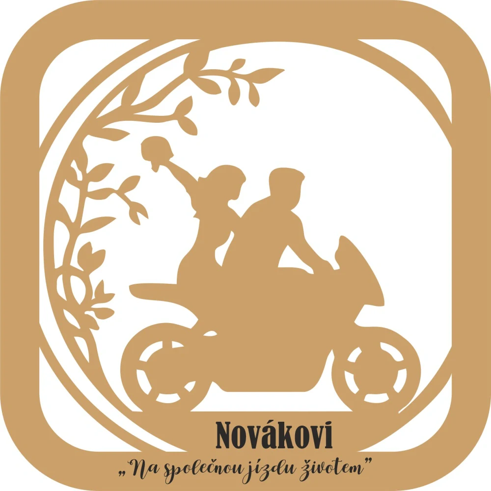 Svatební pokladnička Motorkář