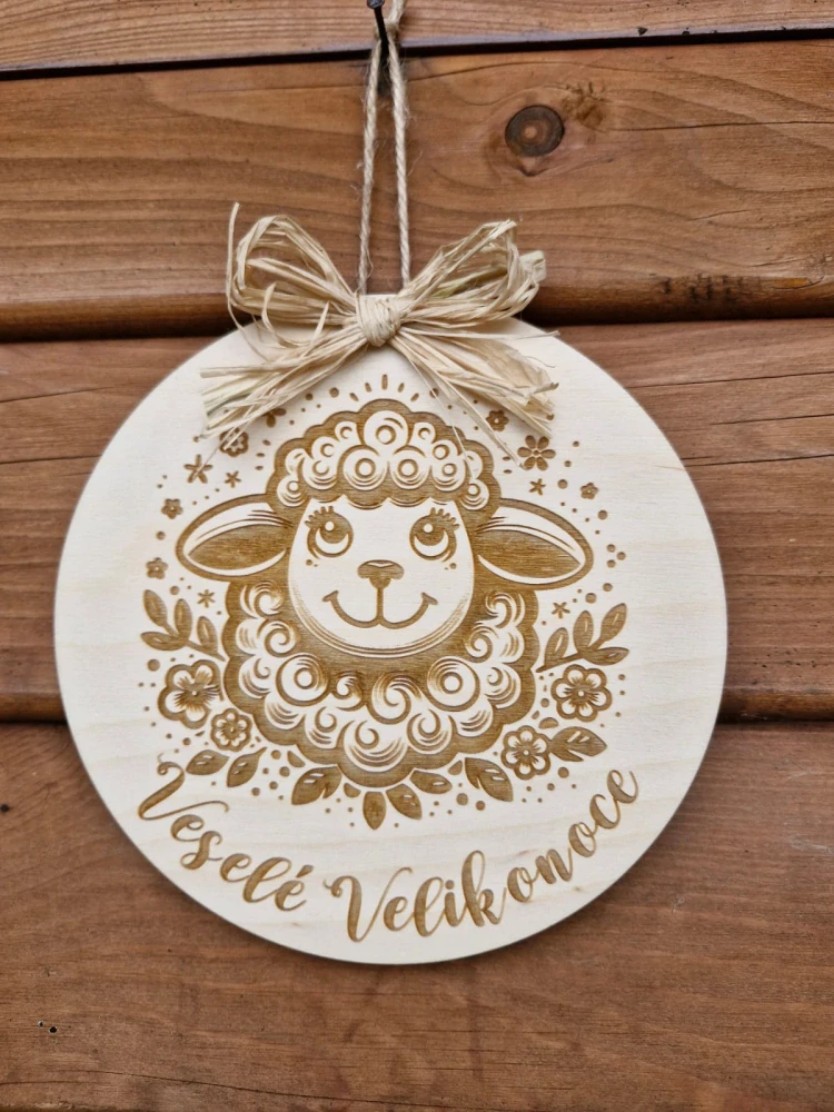 Cedulka na dveře "Veselé Velikonoce"