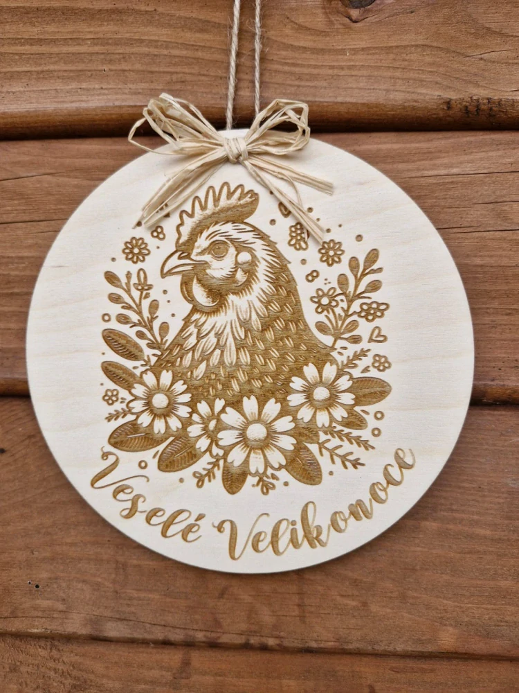 Cedulka na dveře "Veselé Velikonoce"